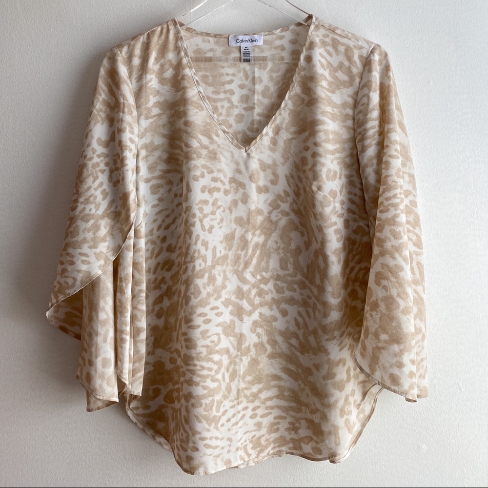 Calvin Klein Animal Print Blouse